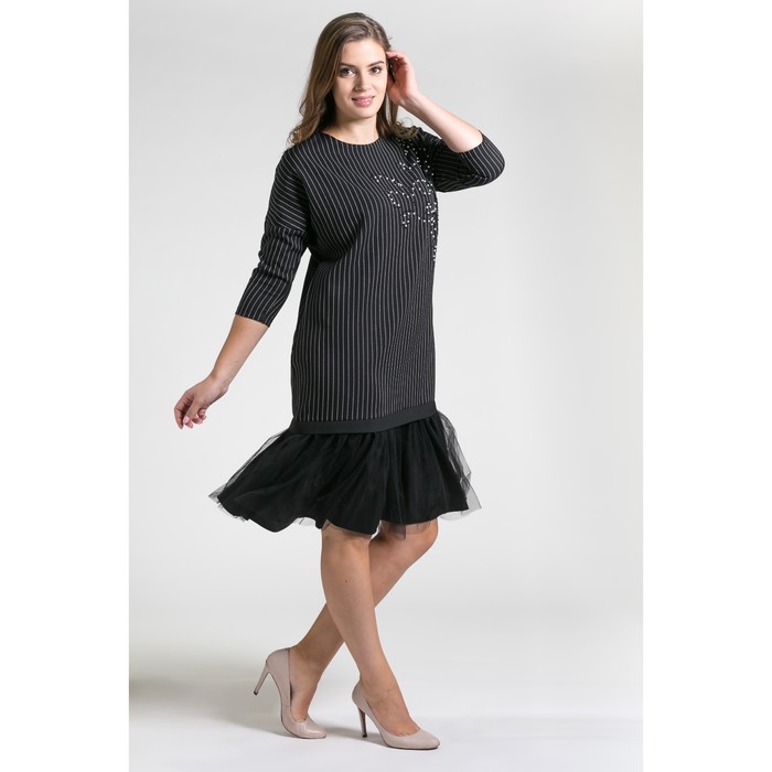 Платье женское 146 цвет чёрный, р-р 56