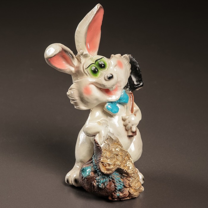 Копилка "Заяц с мешком" 24х11см