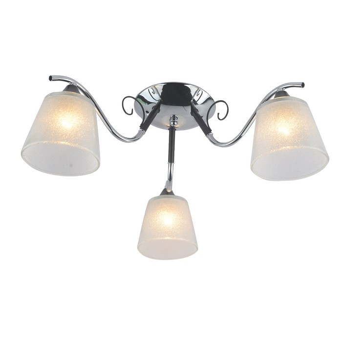 Люстра "Этнис" 3xE27 60Вт хром-черный