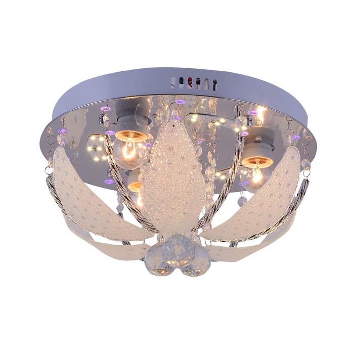 Люстра с пультом ДУ "Азали" 3х60Вт E27 хром d.35см.