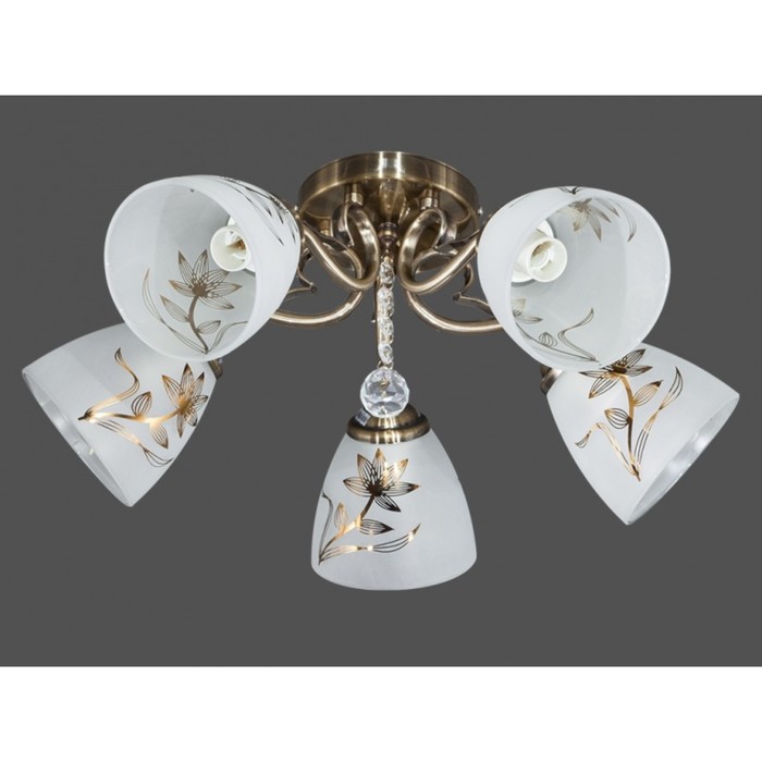 Люстра "Сальсия" 5x60Вт E14 бронза