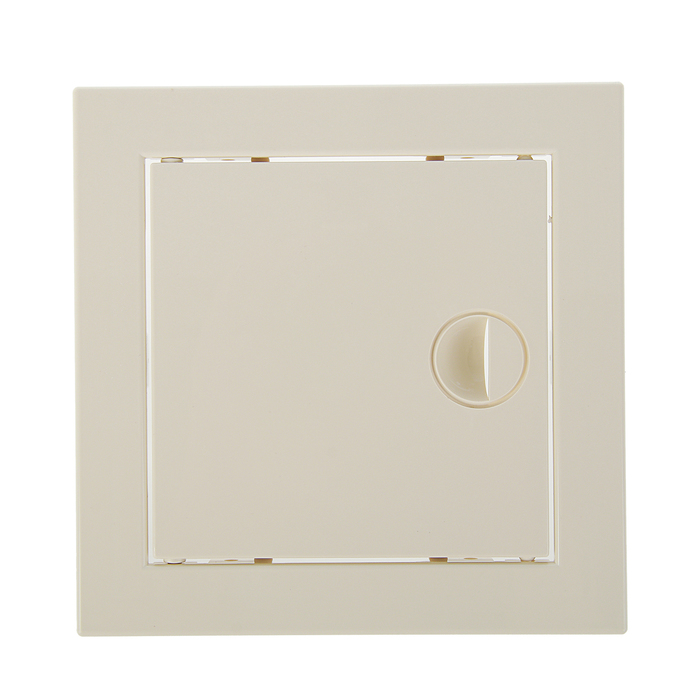 Лючок ревизионный TDM SQ1807-0428, с ручкой, 150х150 мм, цвет "Слоновая кость"