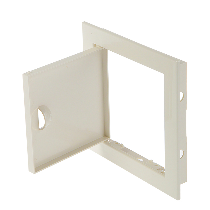 Лючок ревизионный TDM SQ1807-0428, с ручкой, 150х150 мм, цвет "Слоновая кость"