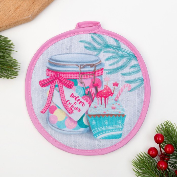 Кух. набор "Тепла и уюта" прихватки 17*17см-2шт,35% хл,65%п/э,ватин 250г/м2