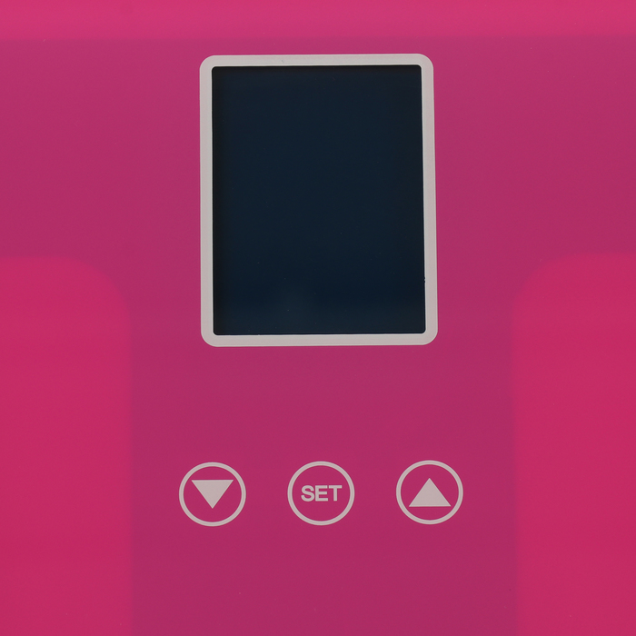 Весы напольные LuazON LVE-20, электронные, диагностические, до 180 кг, розовые