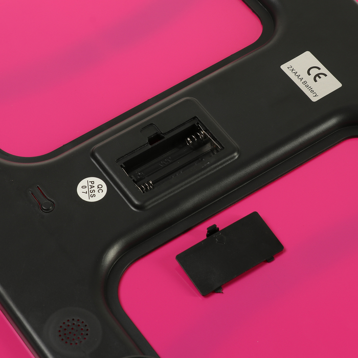 Весы напольные LuazON LVE-20, электронные, диагностические, до 180 кг, розовые