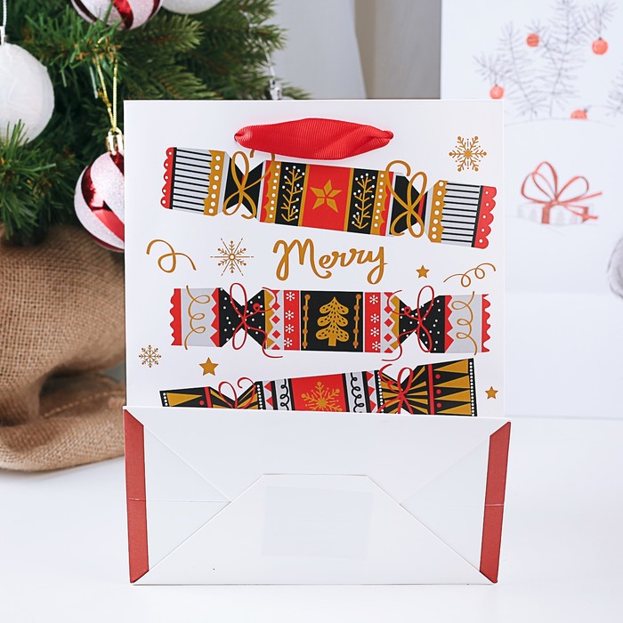 Пакет подарочный люкс, 18 х 10 х 23 см