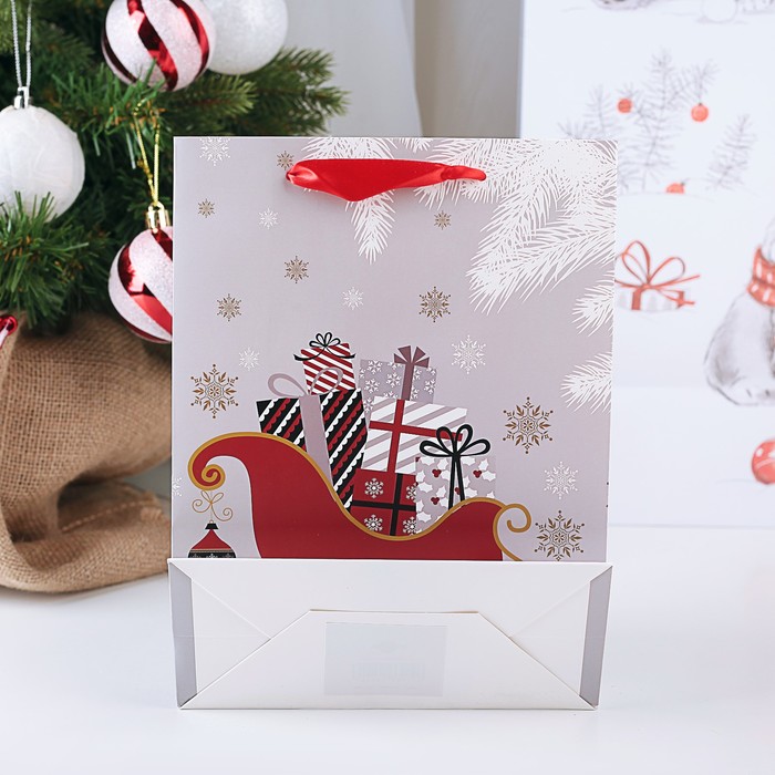 Пакет подарочный люкс, 18 х 8 х 24 см