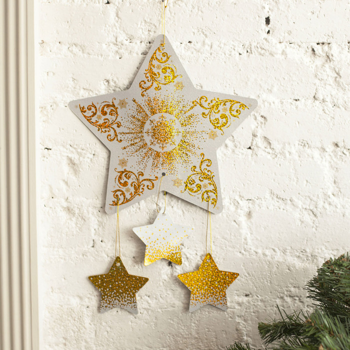 Интерьерное украшение "Золотые узоры", 30 х 28,6 см