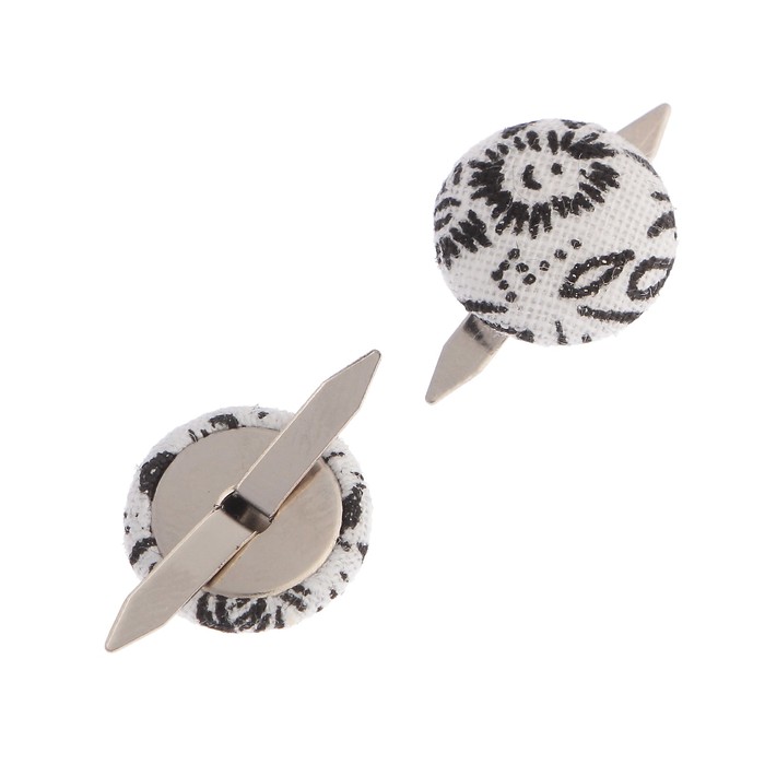 Набор брадсов для скрапбукинга Рукоделие "Цветочек-3" тканевые, 15 шт