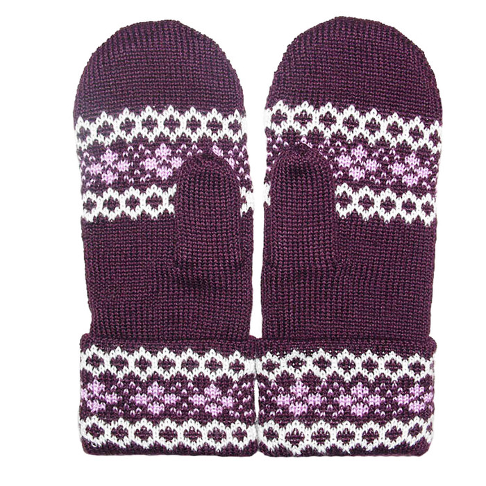 Варежки женские М16 цвет ежевика, р-р 18