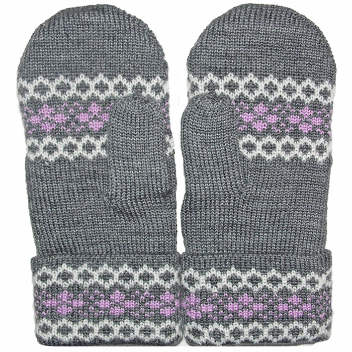 Варежки женские М16 цвет серый, р-р 18