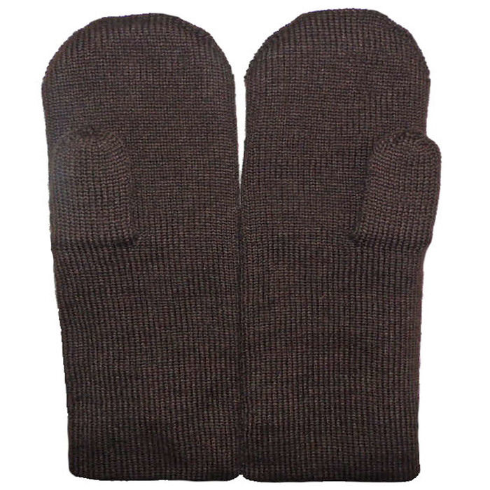 Варежки женские М01 цвет коричевый, р-р 18