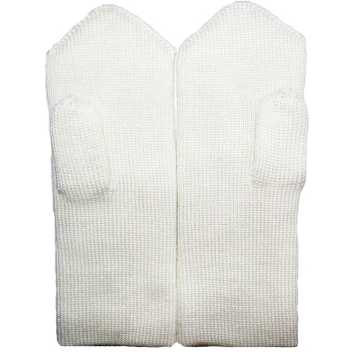 Варежки женские М02 цвет белый, р-р 18
