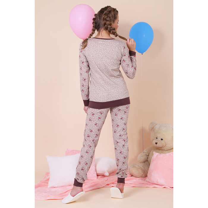 Комплект женский (джемпер, брюки) Фимка-2 цвет бежевый, р-р 42