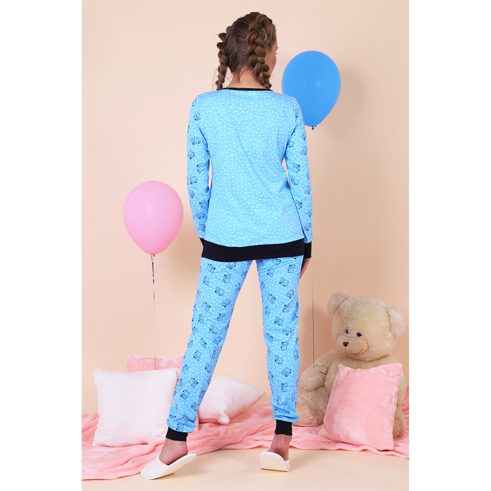 Комплект женский (джемпер, брюки) Фимка-2 цвет голубой, р-р 48