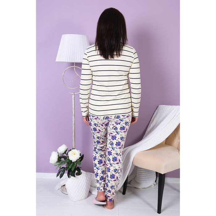 Комплект женский (джемпер, брюки) Виолетта-2 цвет темно-синий, р-р 48