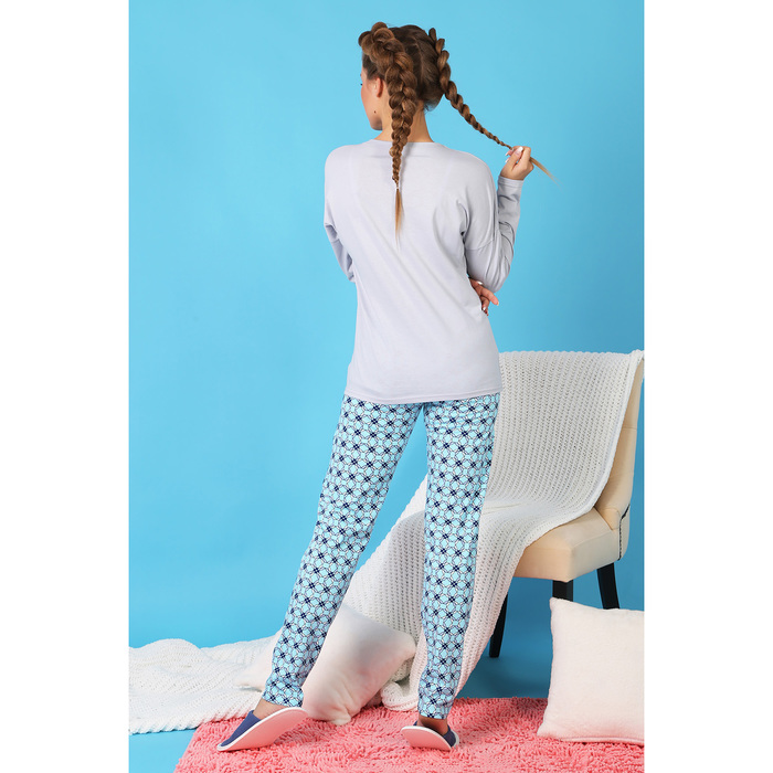 Комплект женский (джемпер, брюки) Радуга цвет светло-серый, р-р 46