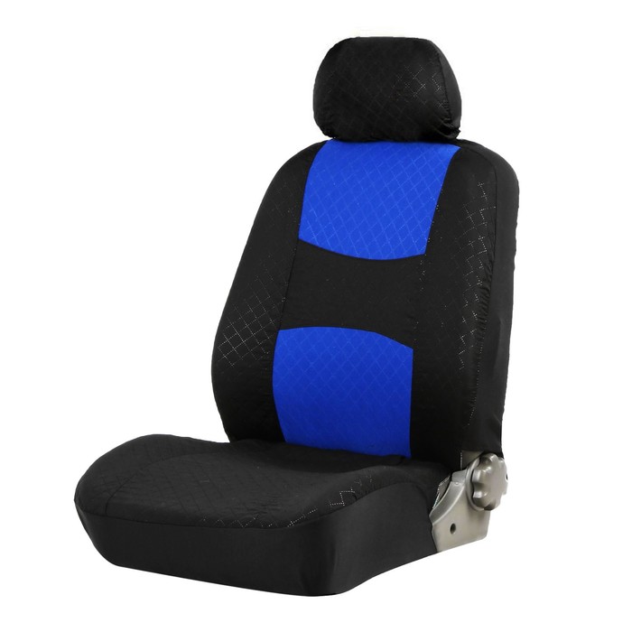 Авточехлы на сиденья TORSO Premium универсальные, 9 предметов, чёрно-синий AV-4