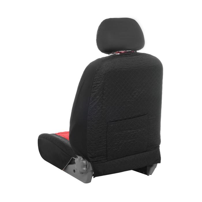 Авточехлы на сиденья TORSO Premium универсальные, 9 предметов, чёрно-красный AV-5