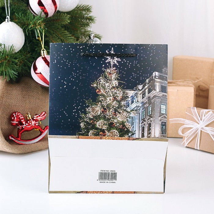 Пакет подарочный люкс, 18 х 23 х 10 см