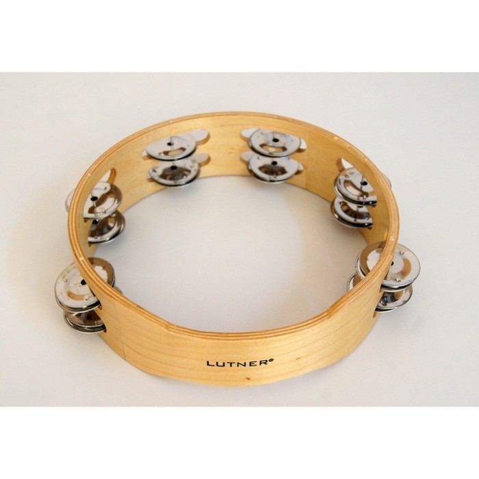 Тамбурин Fleet FLT-T08-12 без кожи с 12 бубенцами