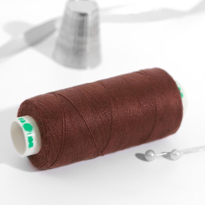 Нитка ДОР-ТАК PL 40/2 400 ярд, цвет т.коричневый 339 К09