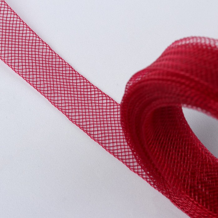 Регилин плоский, 20мм х 5±1м, цвет бордовый