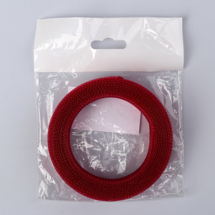 Регилин плоский, 20мм х 5±1м, цвет бордовый