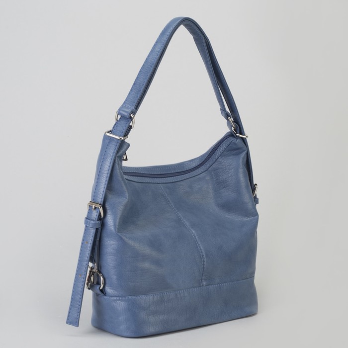 Сумка-рюкзак женская, отдел на молнии, наружный карман, цвет синий