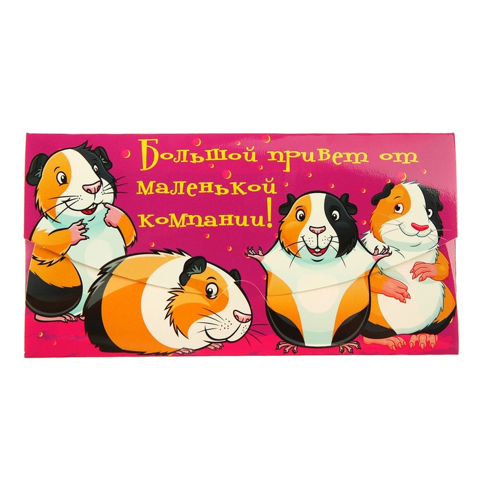Конверт для денег "Большой привет от маленькой компании!"