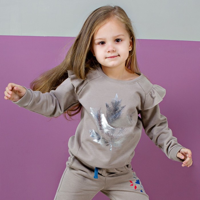 Свитшот для девочки, рост 122-128 см