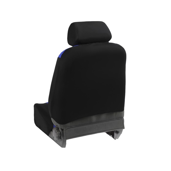 Авточехлы на сиденья TORSO Premium универсальные, 6 предметов, чёрно-синий AV-20