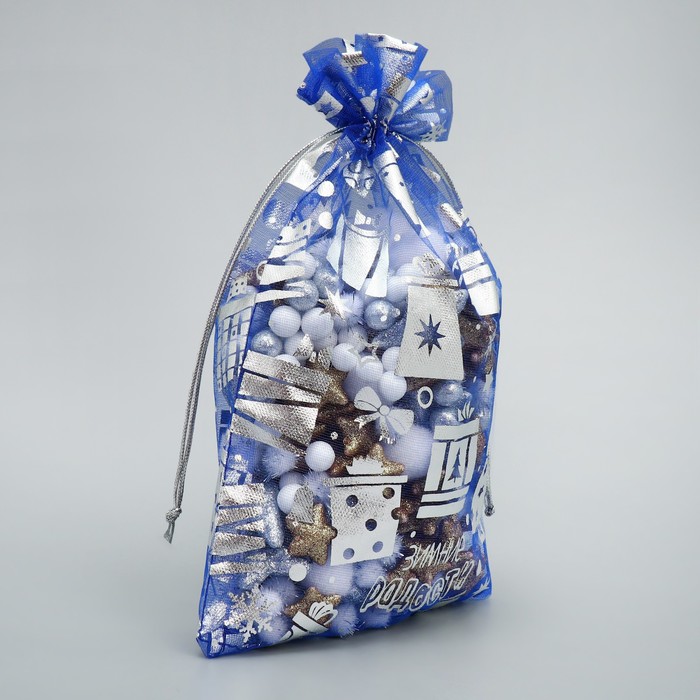 фото Мешочек подарочный органза «зимние радости», 16 × 24 см дарите счастье