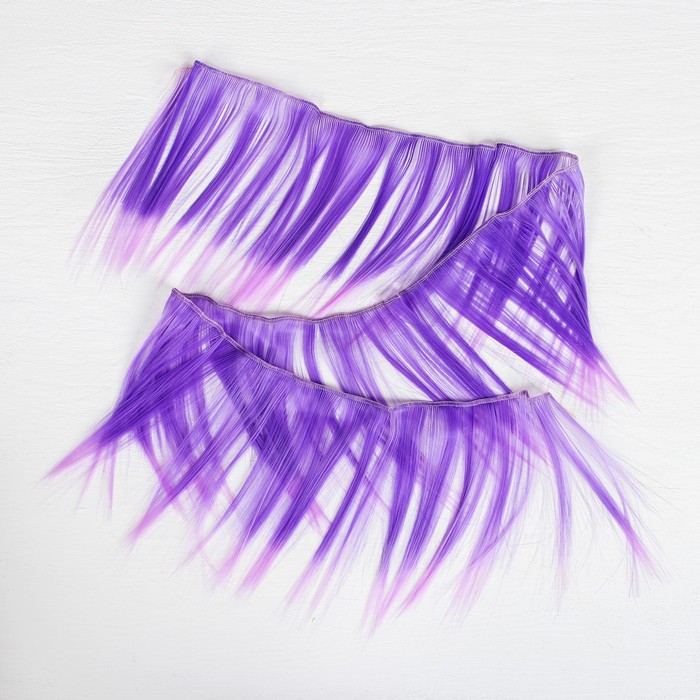 Волосы - тресс для кукол "Прямые" длина волос 15 см, ширина 100 см, №LSA040