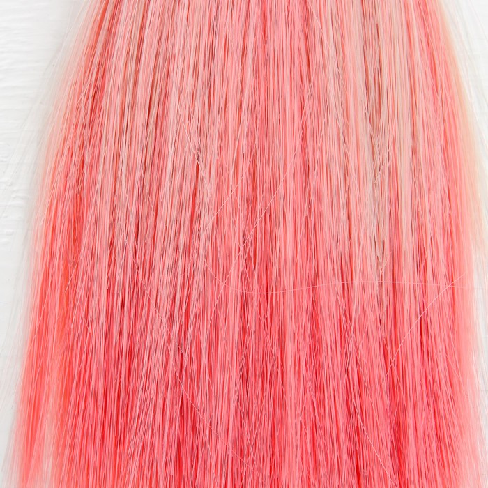 Волосы - тресс для кукол "Прямые" длина волос 15 см, ширина 100 см, №LSA045