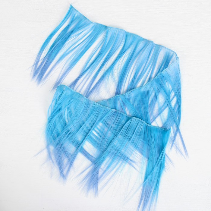 Волосы - тресс для кукол "Прямые" длина волос 20 см, ширина 100 см, №LSA032