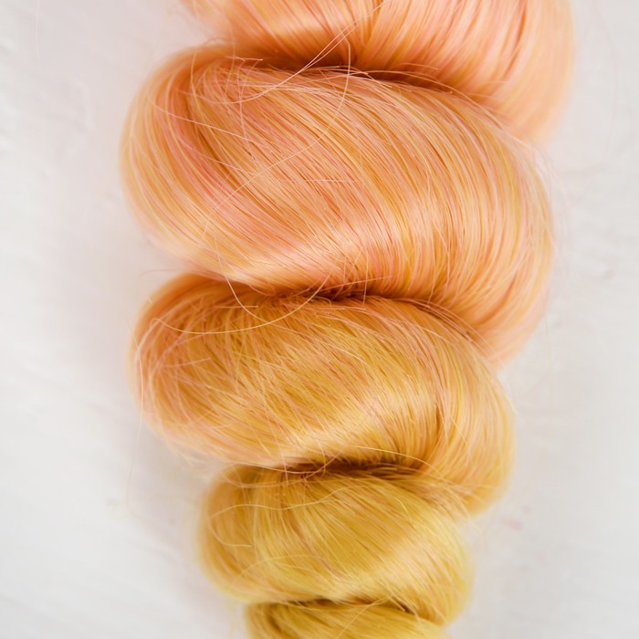 Волосы - тресс для кукол "Кудри" длина волос 15 см, ширина 100 см, №LSA037