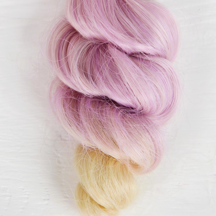 Волосы - тресс для кукол "Кудри" длина волос 15 см, ширина 100 см, №LSA042