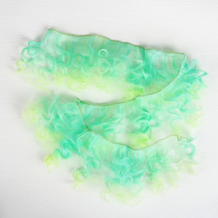 Волосы - тресс для кукол "Кудри" длина волос 15 см, ширина 100 см, №LSA049