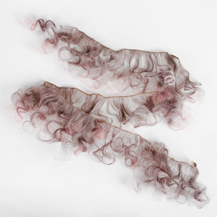 Волосы - тресс для кукол "Кудри" длина волос 15 см, ширина 100 см, №LSA071