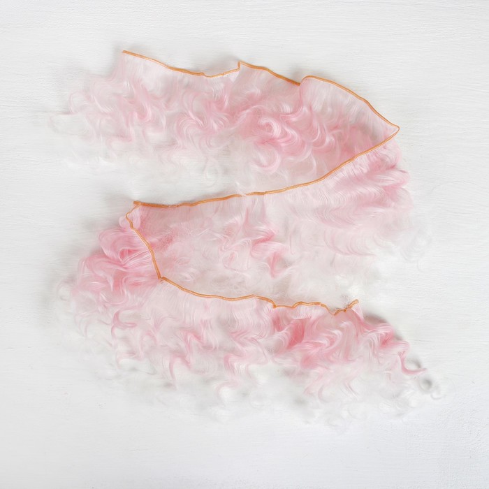 Волосы - тресс для кукол "Кудри" длина волос 15 см, ширина 100 см, №LSA009