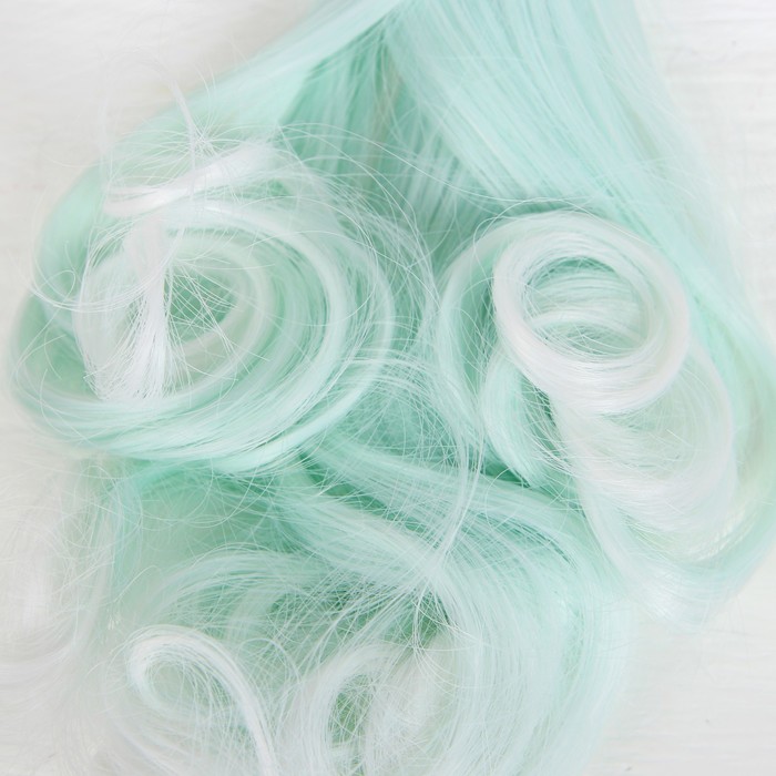 Волосы - тресс для кукол "Завитки" длина волос 15 см, ширина 100 см, №LSA001