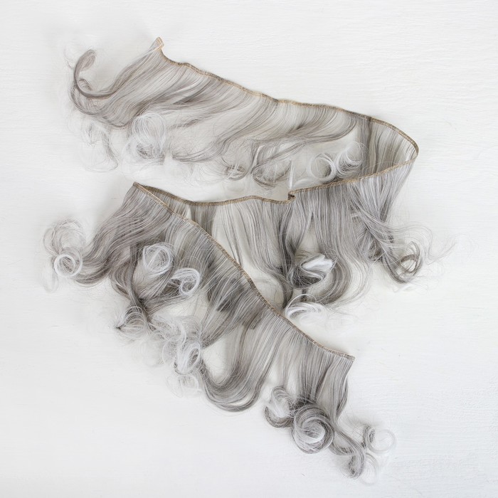 Волосы - тресс для кукол "Завитки" длина волос 15 см, ширина 100 см, №LSA003