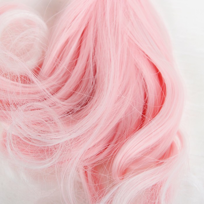 Волосы - тресс для кукол "Завитки" длина волос 15 см, ширина 100 см, №LSA007