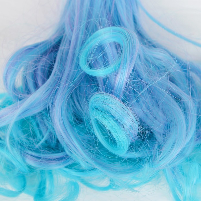 Волосы - тресс для кукол "Завитки" длина волос 15 см, ширина 100 см, №LSA025