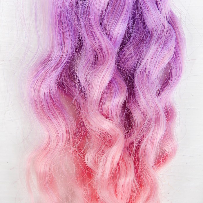 Волосы - тресс для кукол "Волны" длина волос 25 см, ширина 100 см, №LSA027