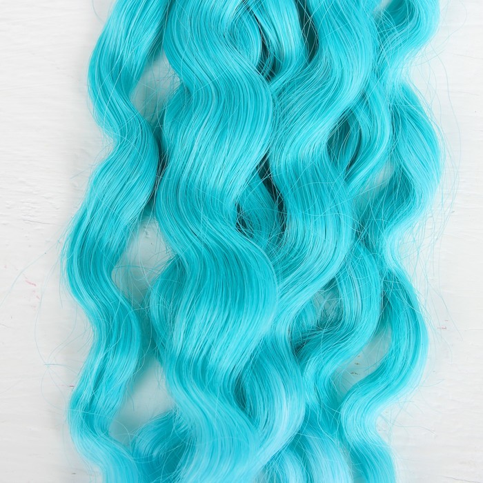 Волосы - тресс для кукол "Волны" длина волос 25 см, ширина 100 см, №LSA047