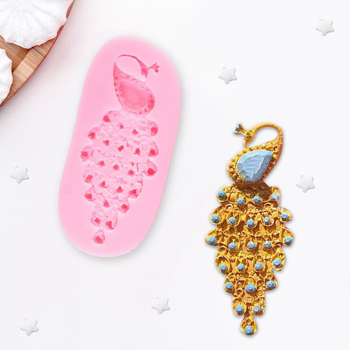 Молд 10х4,5х1 см "Павлин"