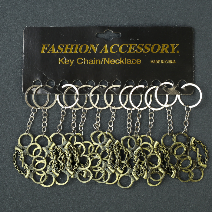 Брелок металл "Кастет" бронза 4х3х0,2 см